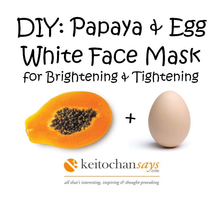 recipes Bright Mask Face Papaya 3 mask  diy Glowing for DIY: Skin face Recipes